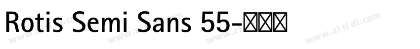 Rotis Semi Sans 55字体转换